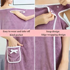Snap Bath Towel Robe - ULTRA absorbent