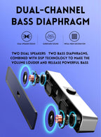 Barre de son Audio 360° Bluetooth - TV, PC, Smartphone