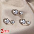 Lot de 3 Broches en perle pour décolleté