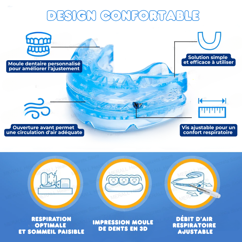 SILENCE SLEEP - Gouttière Anti-Ronflements & Anti-Apnée