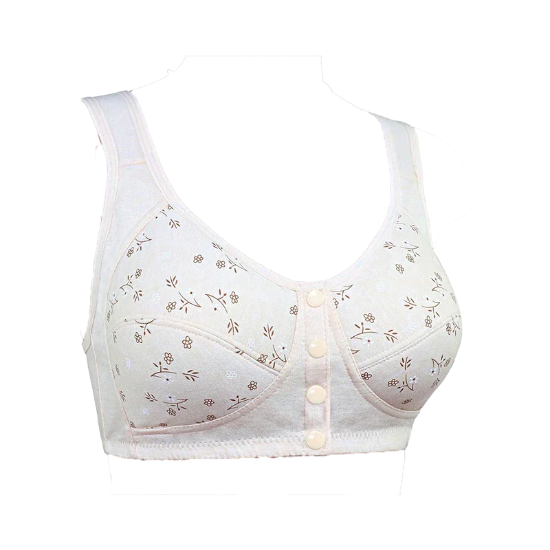 Soutien-gorge 100% coton à imprimé floral