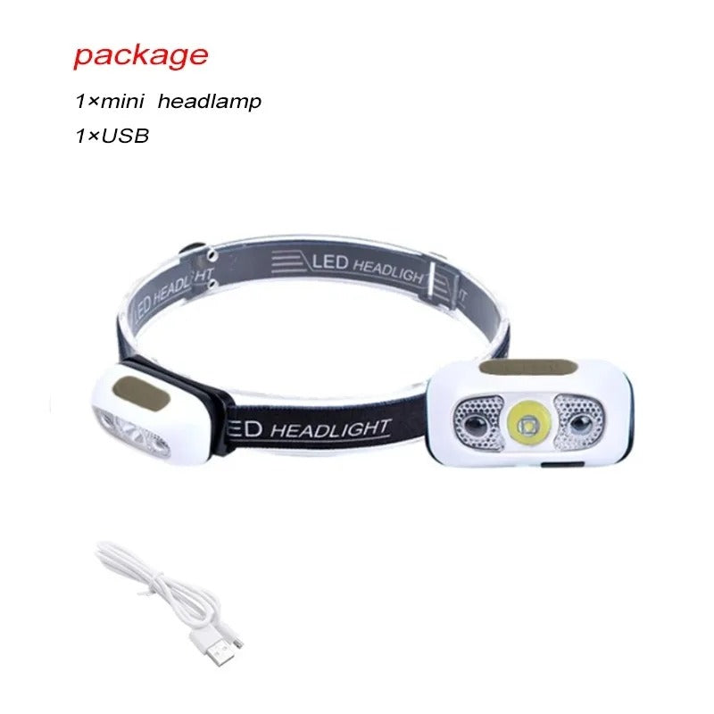 Lampe frontale LED à capteur de mouvement + Boîte de rangement OFFERTE