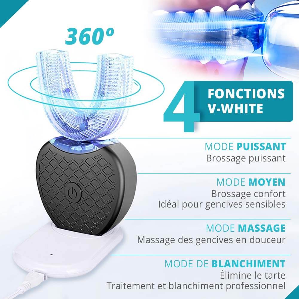 Brosse à Dents Électrique Sonique 360°