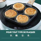 EASY COOK - Poêle à 4 compartiments antiadhésive