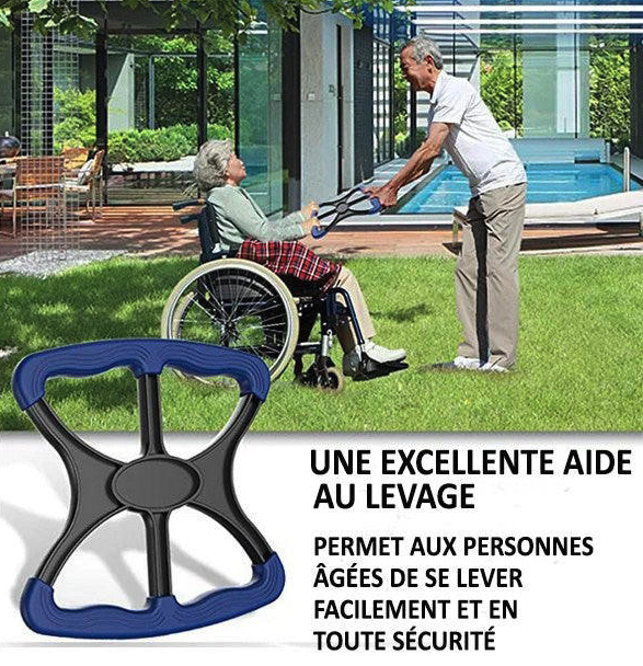 Poignée D'aide Pour Voiture - Support En Alliage D'aluminium, Sangle Réglable, Pour Personnes âgées Ou à Mobilité Réduite - 2