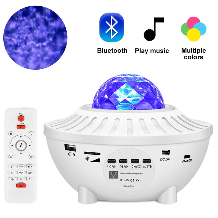 Projecteur LED Ciel étoilé - Bluetooth musique