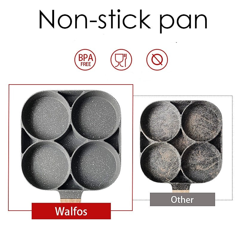 EASY COOK - Poêle à 4 compartiments antiadhésive