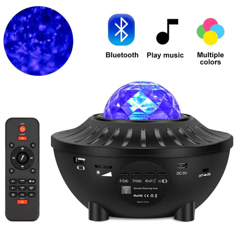 Projecteur LED Ciel étoilé - Bluetooth musique