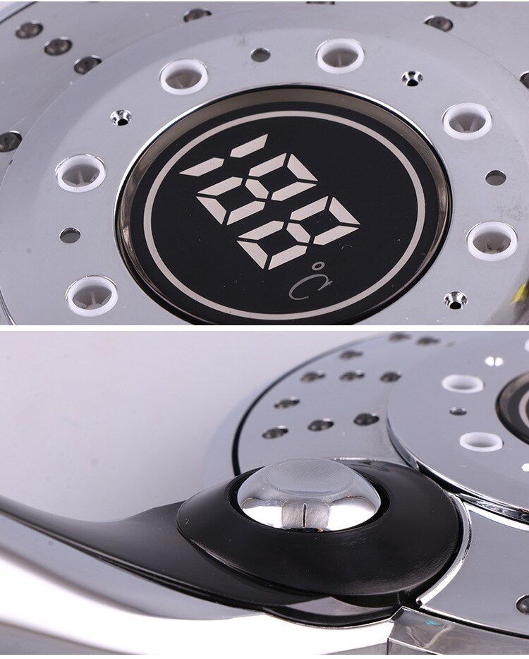 Pommeau de douche haute pression intelligent - indicateur de température