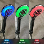 Pommeau de douche haute pression intelligent - indicateur de température