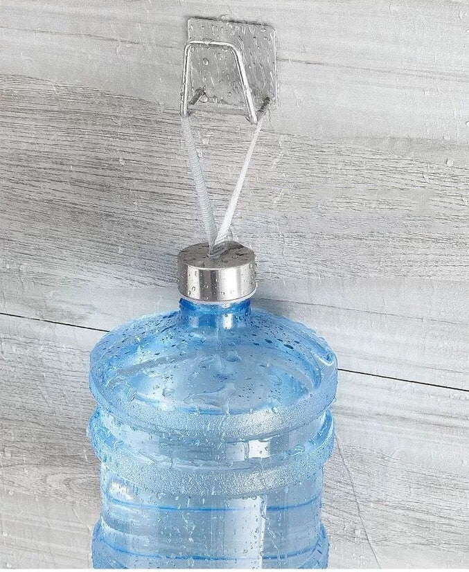 4x Support auto-adhesif pour éponge et serviette