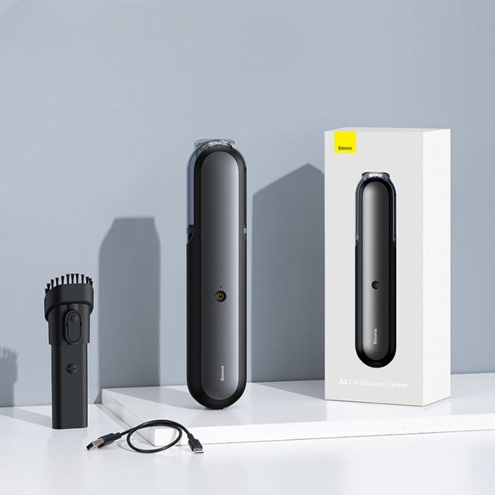 Aspirateur à main compact et sans-fil noir