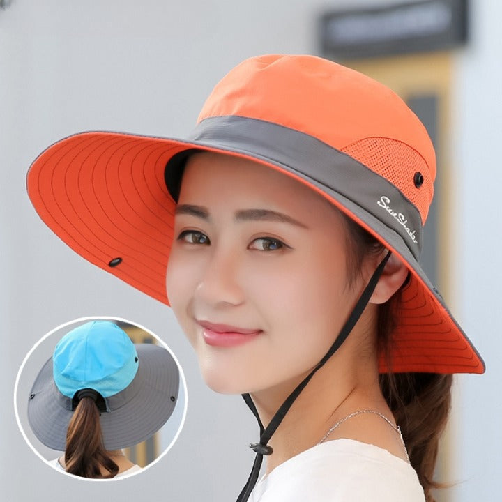 Chapeau anti-uv pliable