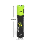 Lot de 2 piles USB rechargeables