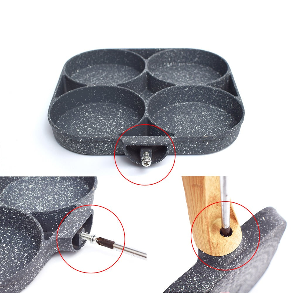 EASY COOK - Poêle à 4 compartiments antiadhésive