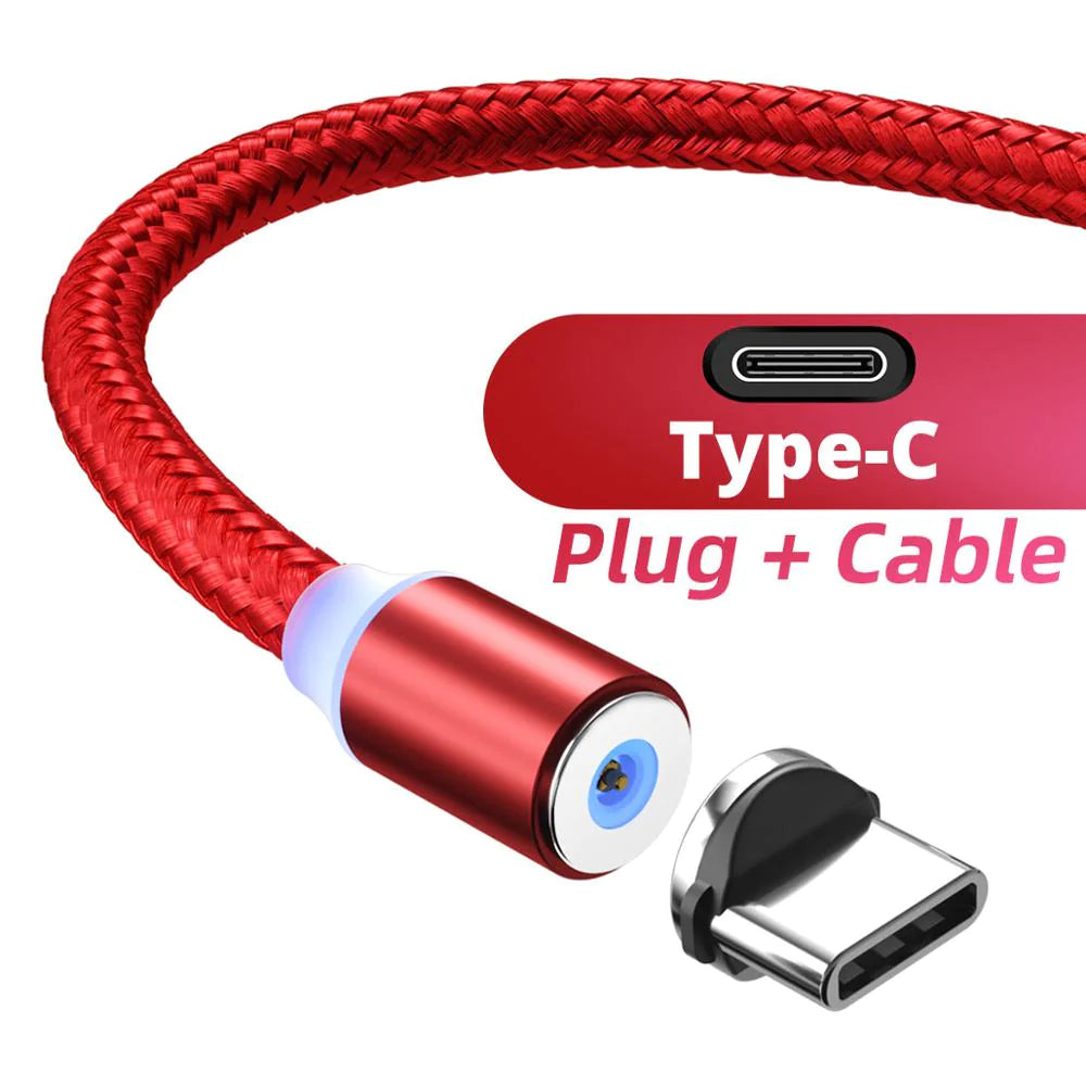 Câble USB tressé et aimanté - 2 mètres
