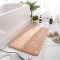 Tapis de bain ultra-absorbant effet marbre