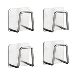 4x Support auto-adhesif pour éponge et serviette