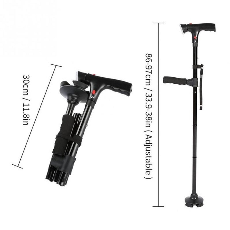 Canne Télescopique avec Lumière LED