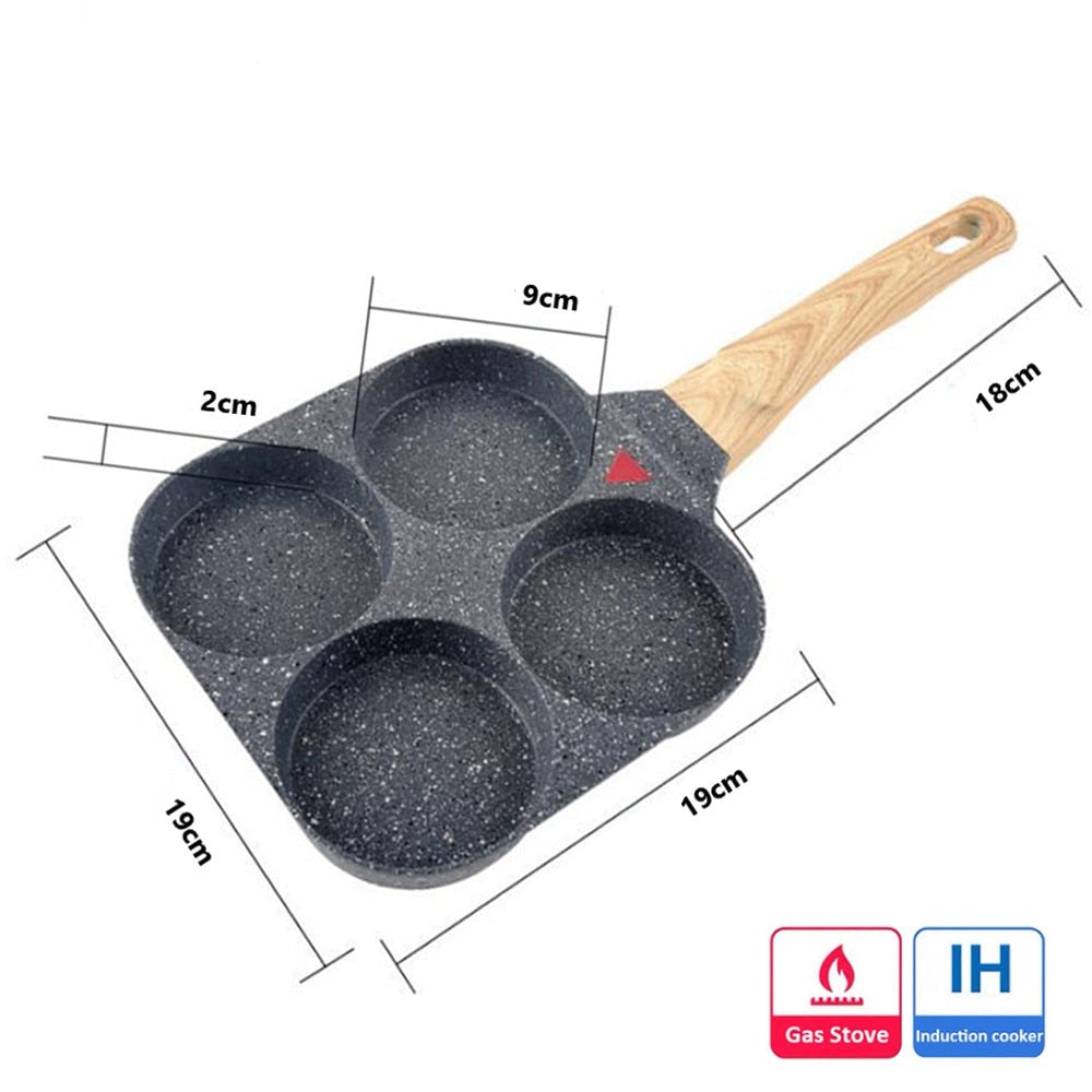 EASY COOK - Poêle à 4 compartiments antiadhésive