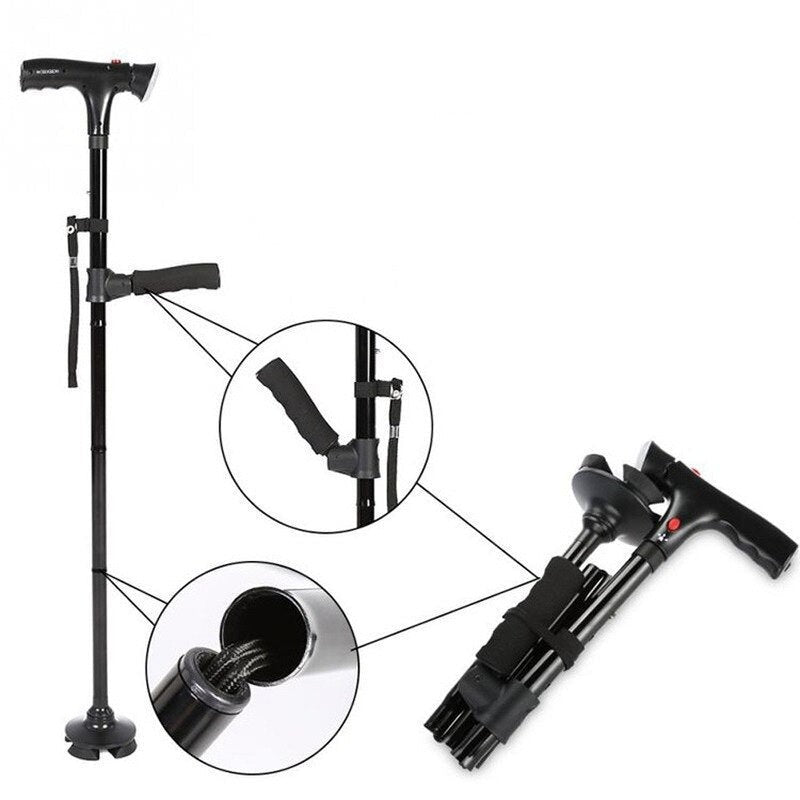 Canne Télescopique avec Lumière LED