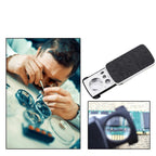 Mini loupe portable avec 3 lentilles et LED