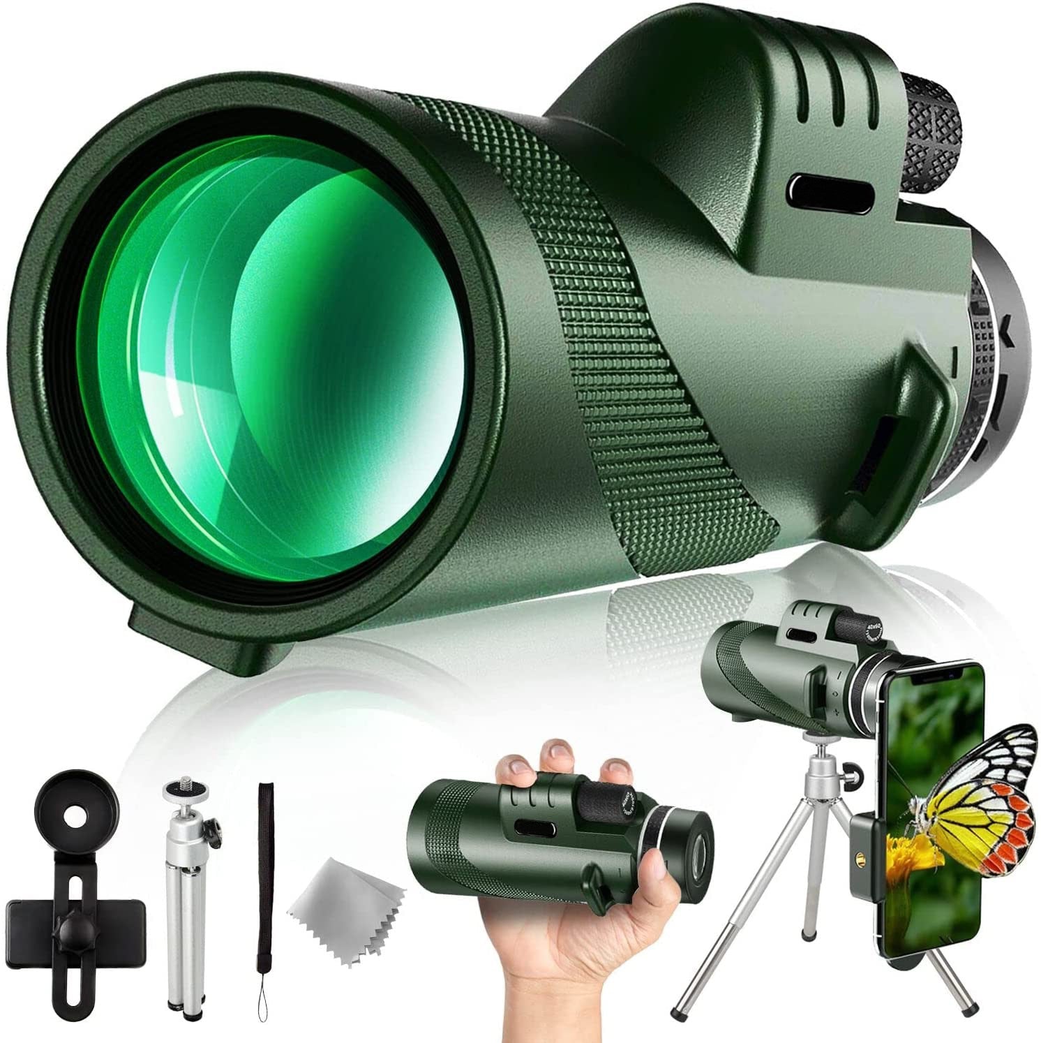 Hopeful Télescope Monoculaire 40 × 60 Monoculaire Puissant Nocturne