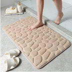 Alfombrilla de baño de adoquines ultra absorbente