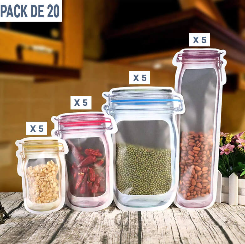 20x Sac de conservation réutilisable