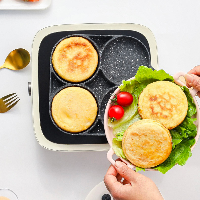 EASY COOK - Poêle à 4 compartiments antiadhésive