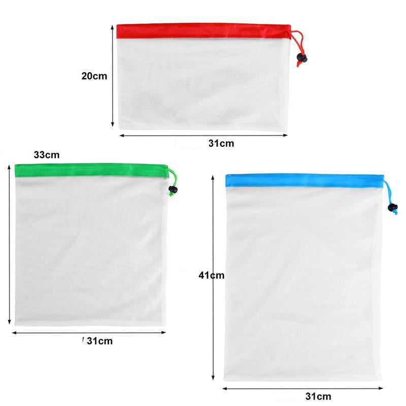 ECO SAC - 12x Sacs en maille de conservation réutilisables