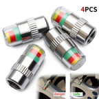 4x Bouchon de valve avec témoin de pression