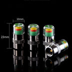 4x Bouchon de valve avec témoin de pression