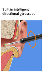 Nettoyeur d'oreilles souple avec caméra
