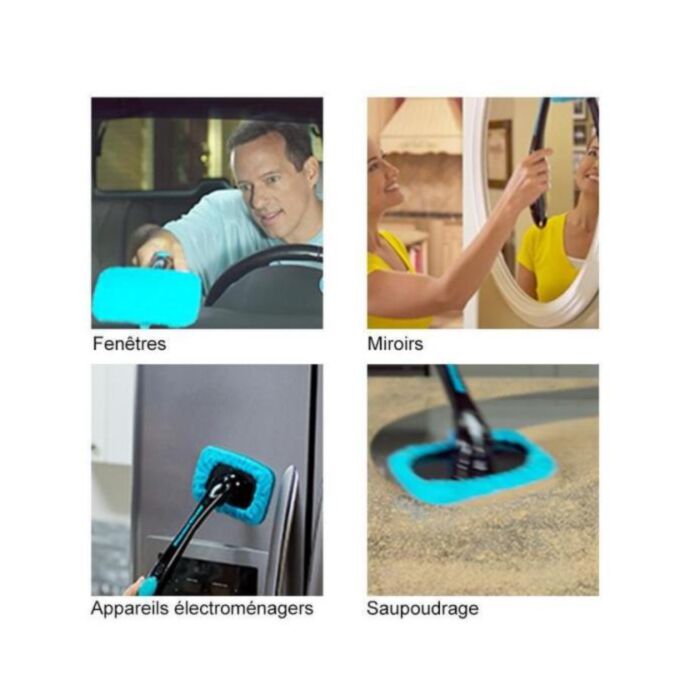 Brosse microfibre de nettoyage pour pare-brise