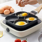 EASY COOK - Poêle à 4 compartiments antiadhésive